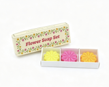 3 Count Colorful Flower Soap Box Set for 18'' Doll Retro 70s Groovy Bathroom Pretend Play
