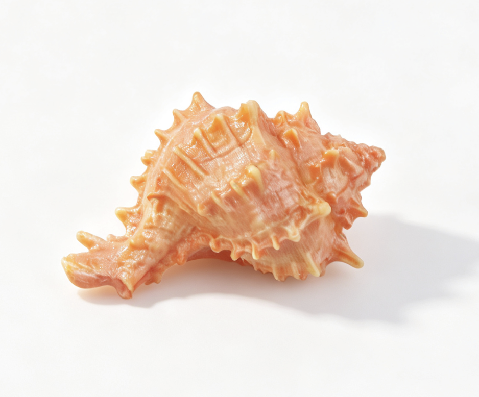 Spiky Pinkish Brown Large Conch Shell Prop FOR 18'' DOLL | Seaside Cabana Beach Scene Accessory