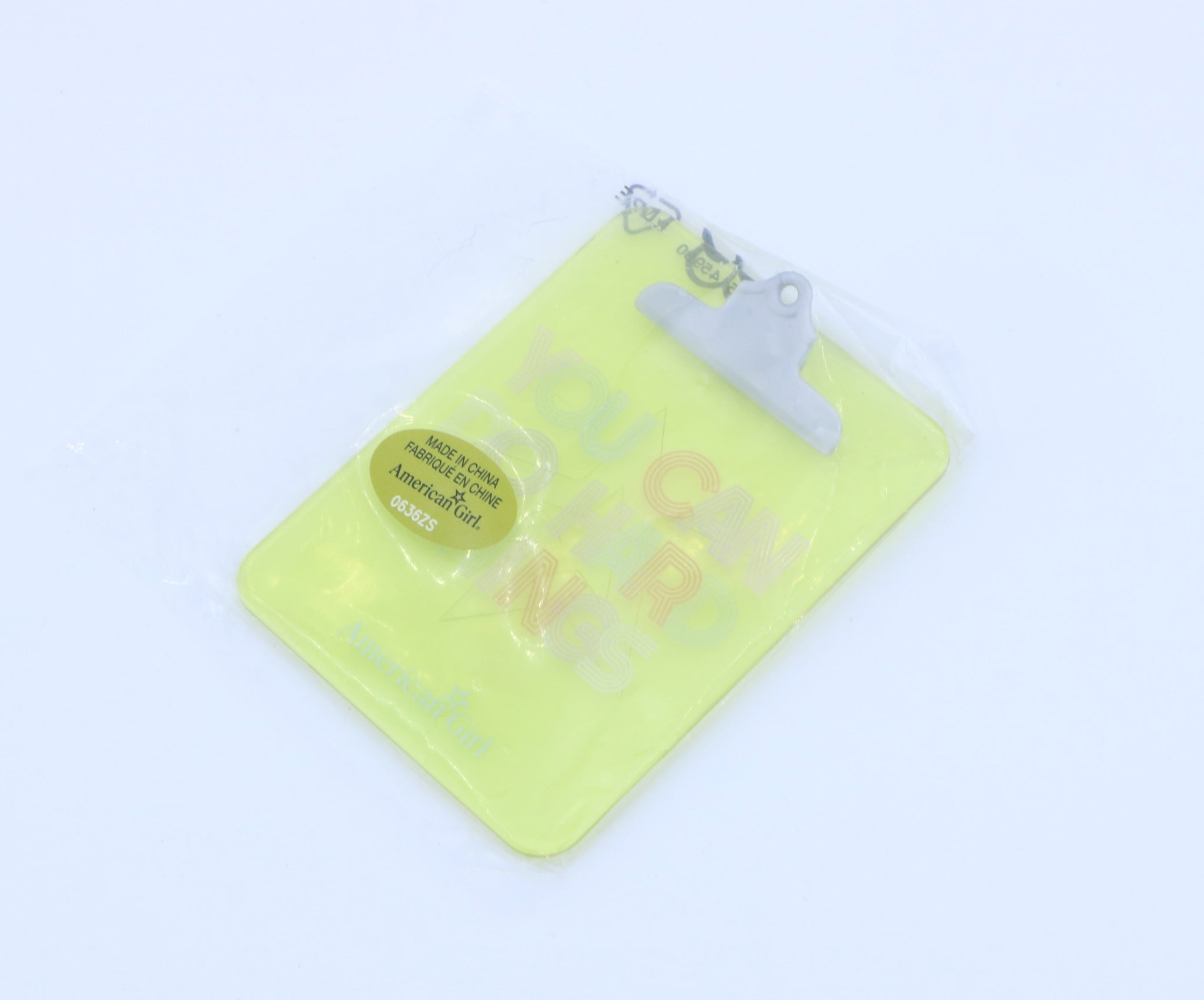 American Girl Yellow Clipboard - From Colorful Cubbies Locker Set - For 18" Dolls