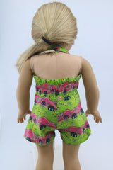 American Girl Tropical Island Print Halter Romper (Truly Me Series) – For 18" Dolls