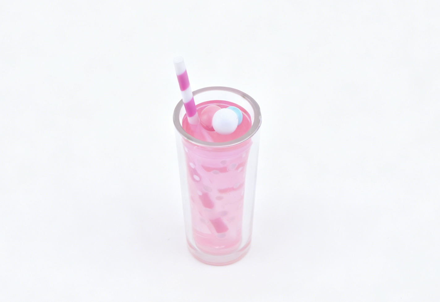 Authentic American Girl Pink Polka Dot Drink Cup Prop FOR 18'' DOLL