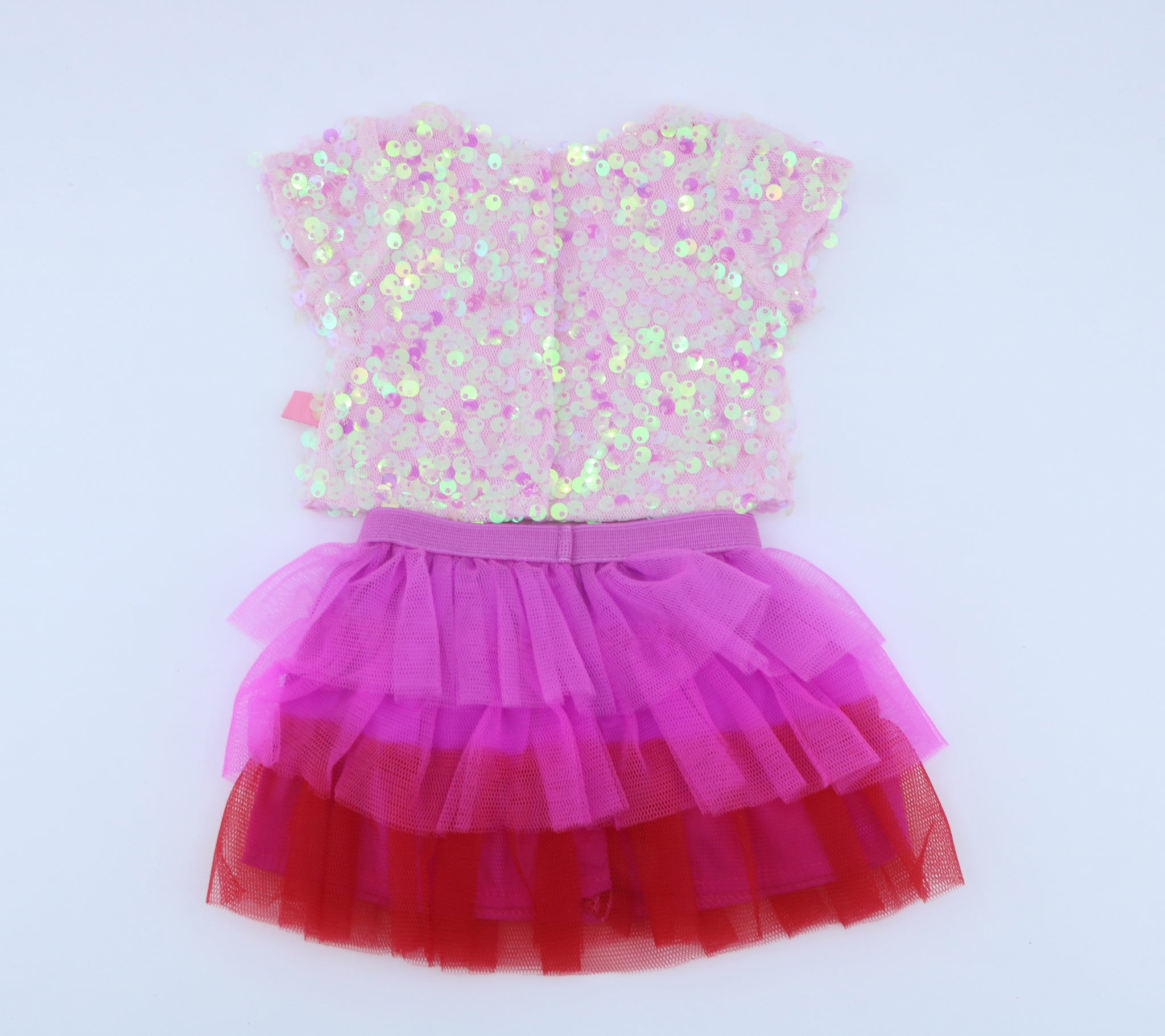 American girl sparkly light-pink sequined top & skirt for 18'' doll AG Star Stylist Closet