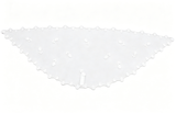 Authentic American Girl White Floral Lace Triangle Headscarf FOR 18'' DOLL