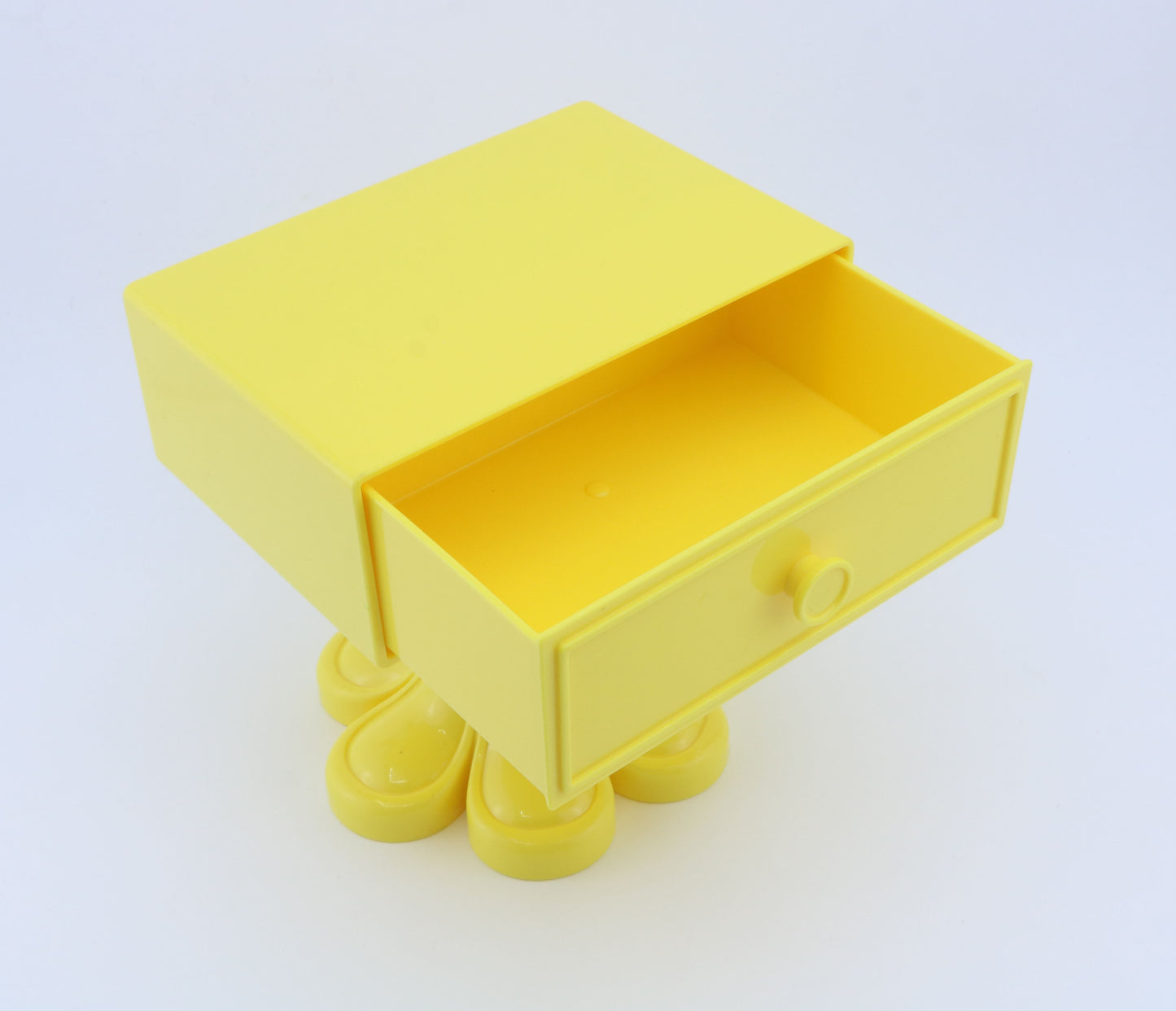 American Girl A Groovy Yellow Bedside Table From Julie's Bedside Table and Shag Rug Set – For 18" Dolls