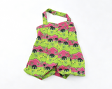 Tropical Palm Tree Halter Romper Doll Outfit Summer Beach Jumpsuit Clothing for 18'' doll