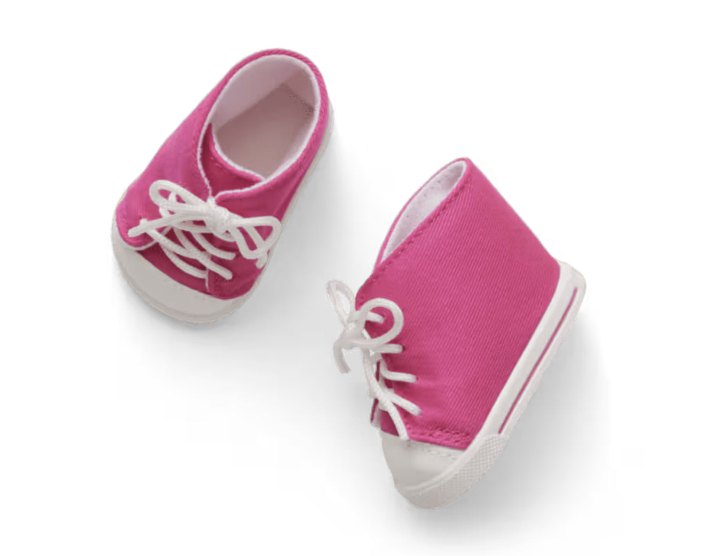 American girl pink high-top tennis shoes from Courtney’s Awesome Arcade Outfit for 18'' Doll