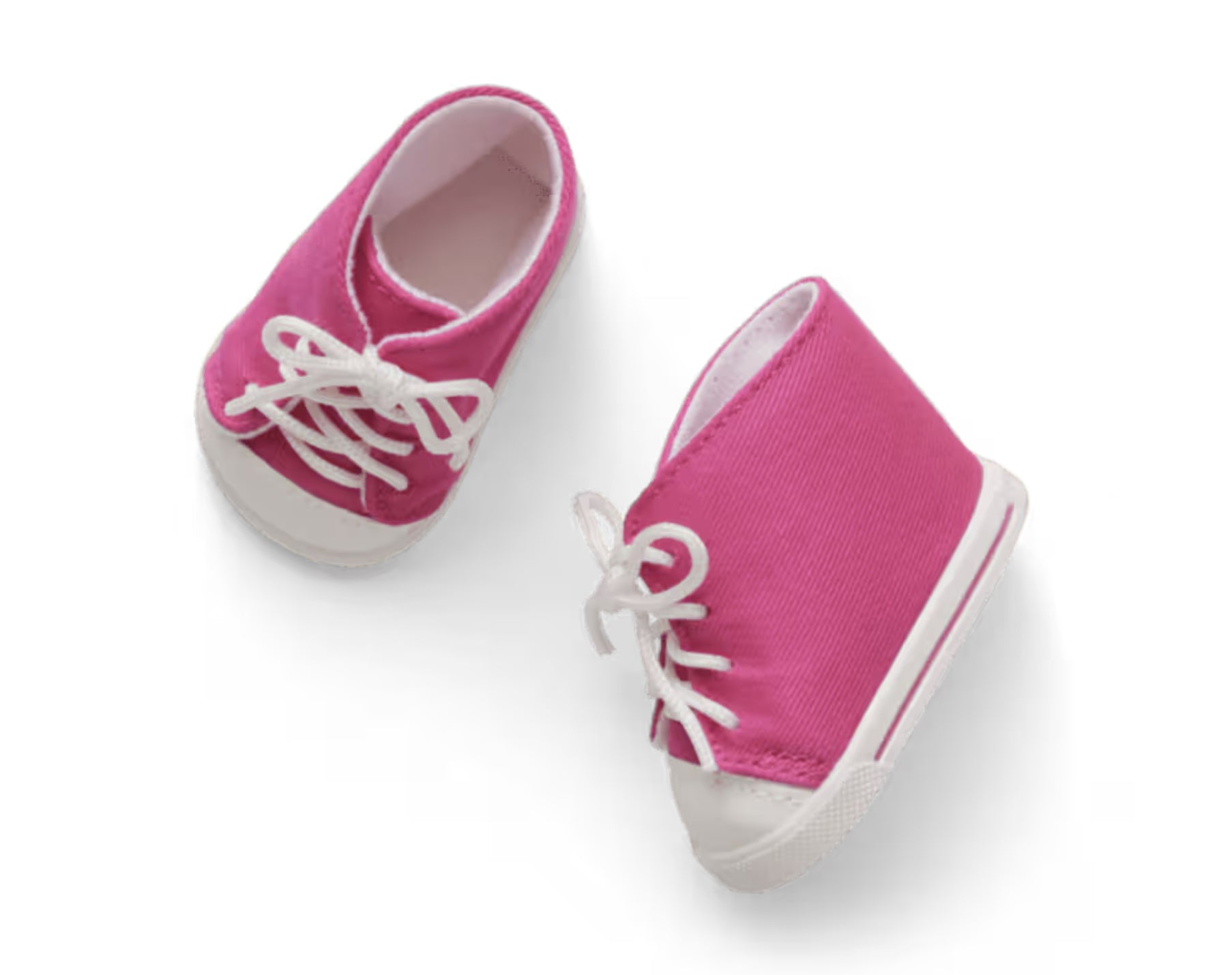 American girl pink high-top tennis shoes from Courtney’s Awesome Arcade Outfit for 18'' Doll