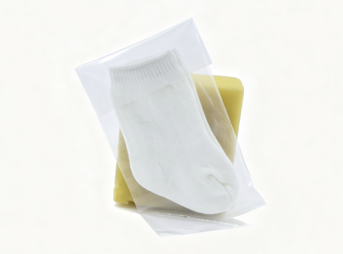 Solid White Mid-Calf Knit Socks Basic Daily Footwear FOR 18'' doll