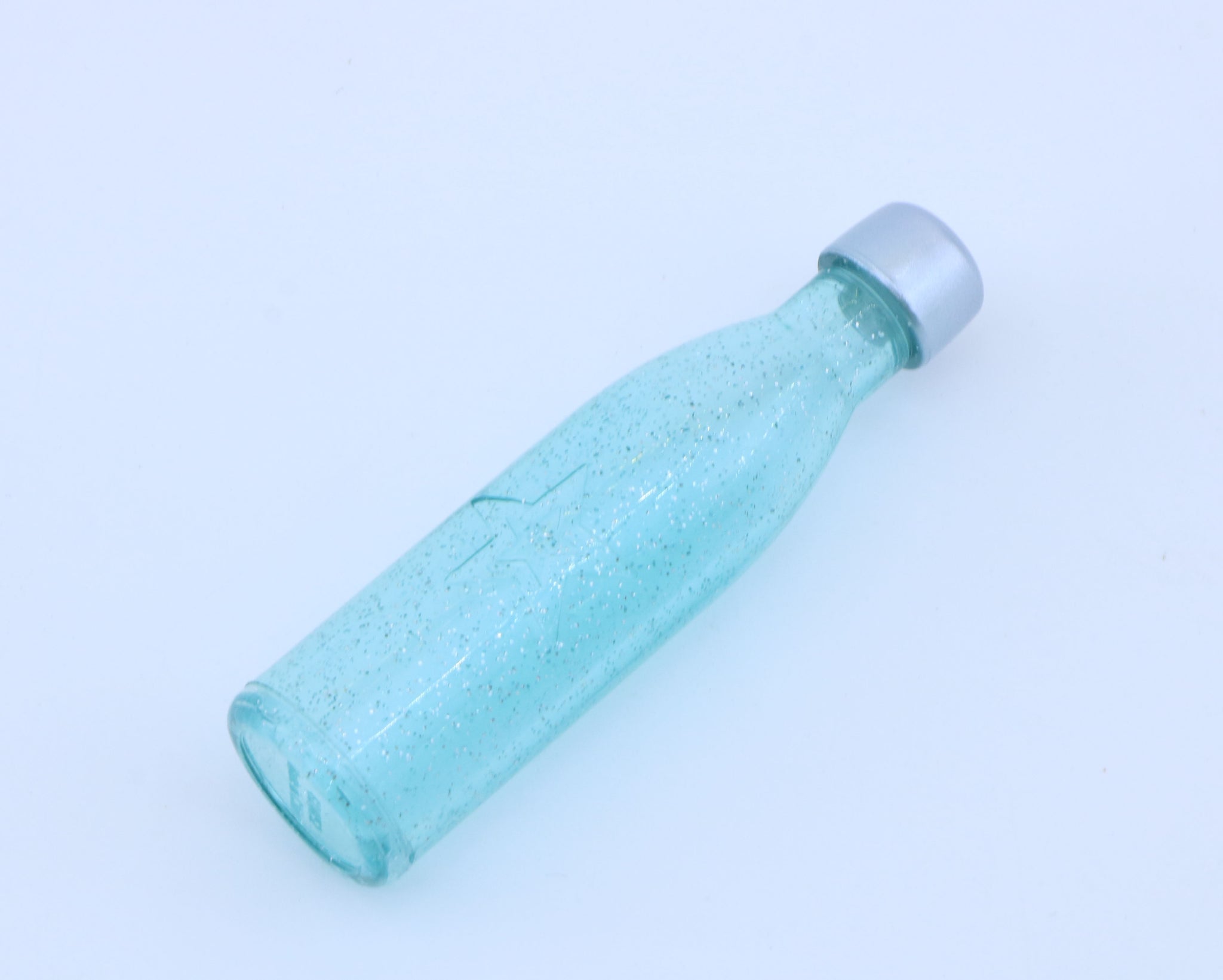 American Girl Light Blue Glitter Star Water Bottle With Silver Cap – For 18" Dolls