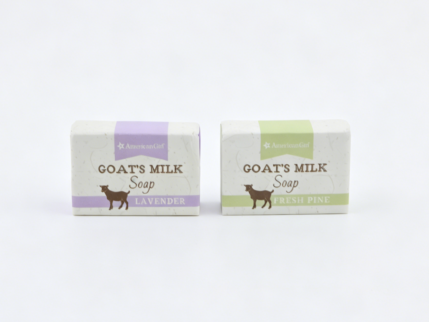 American Girl Goat's Milk Soap Set Lavender & Fresh Pine For 18'' Doll City Market Playset