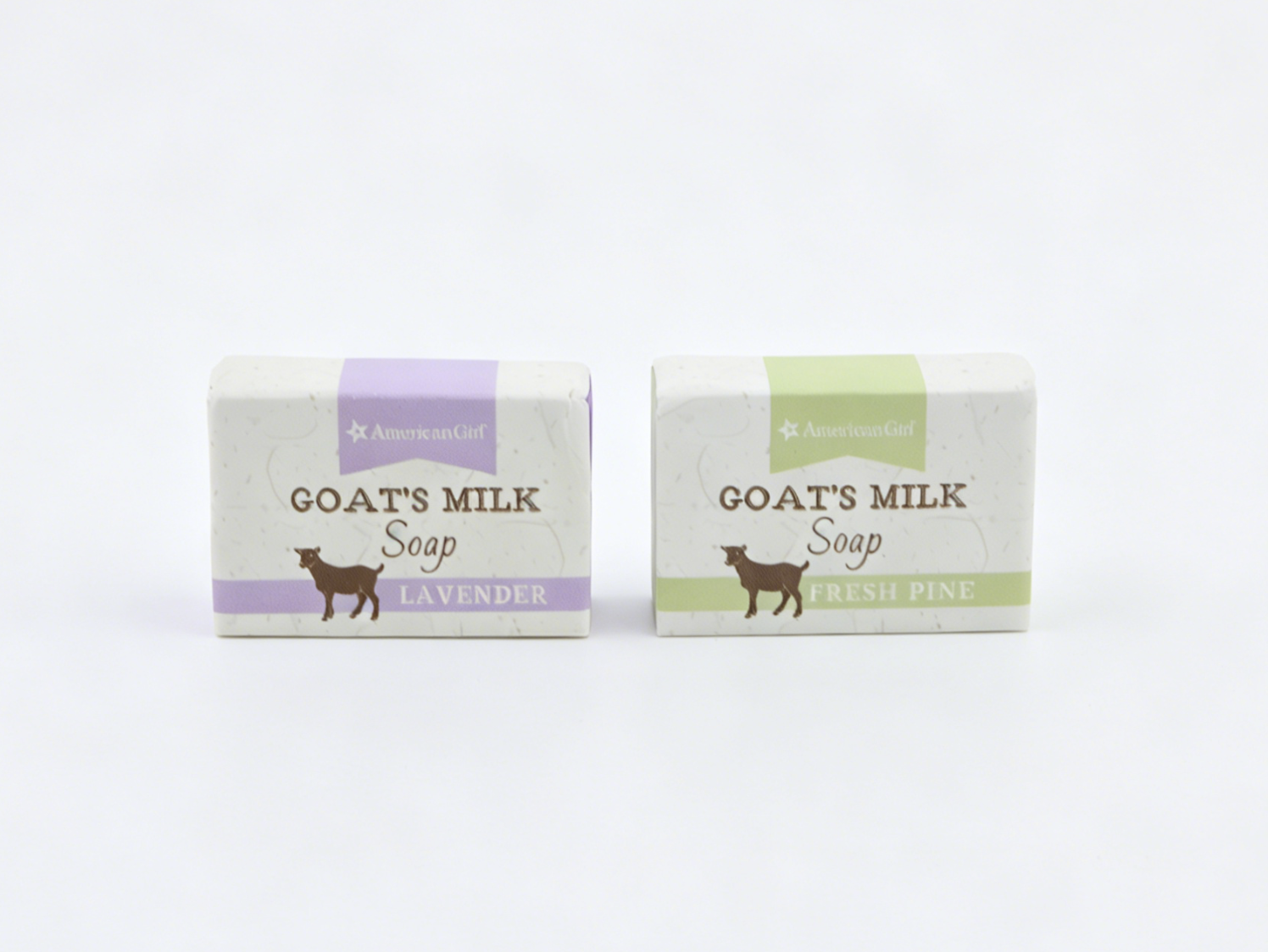 American Girl Goat's Milk Soap Set Lavender & Fresh Pine For 18'' Doll City Market Playset