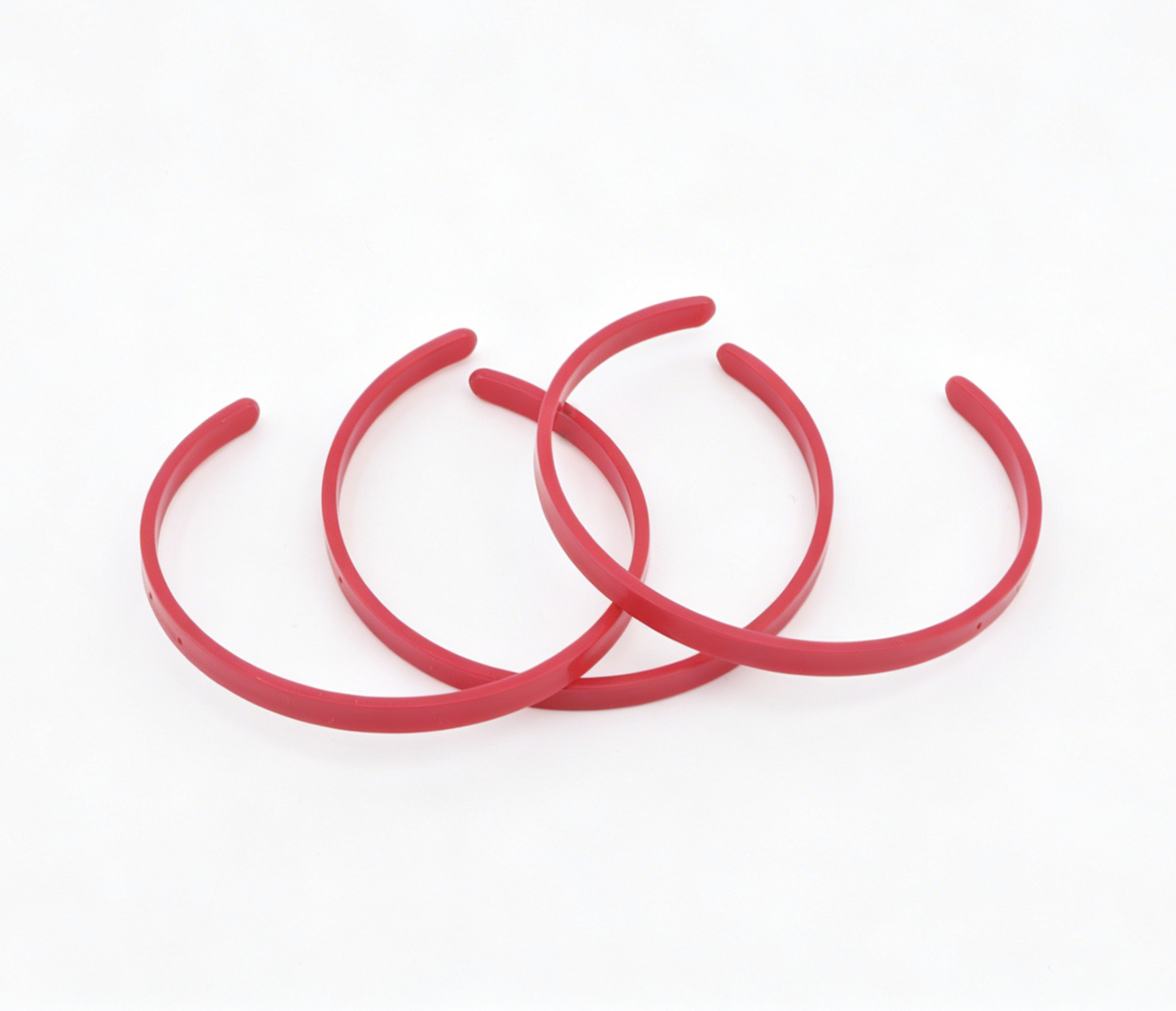 American Girl 3Pcs Red Plastic Headbands For 14.5'' Doll Hair Accessory