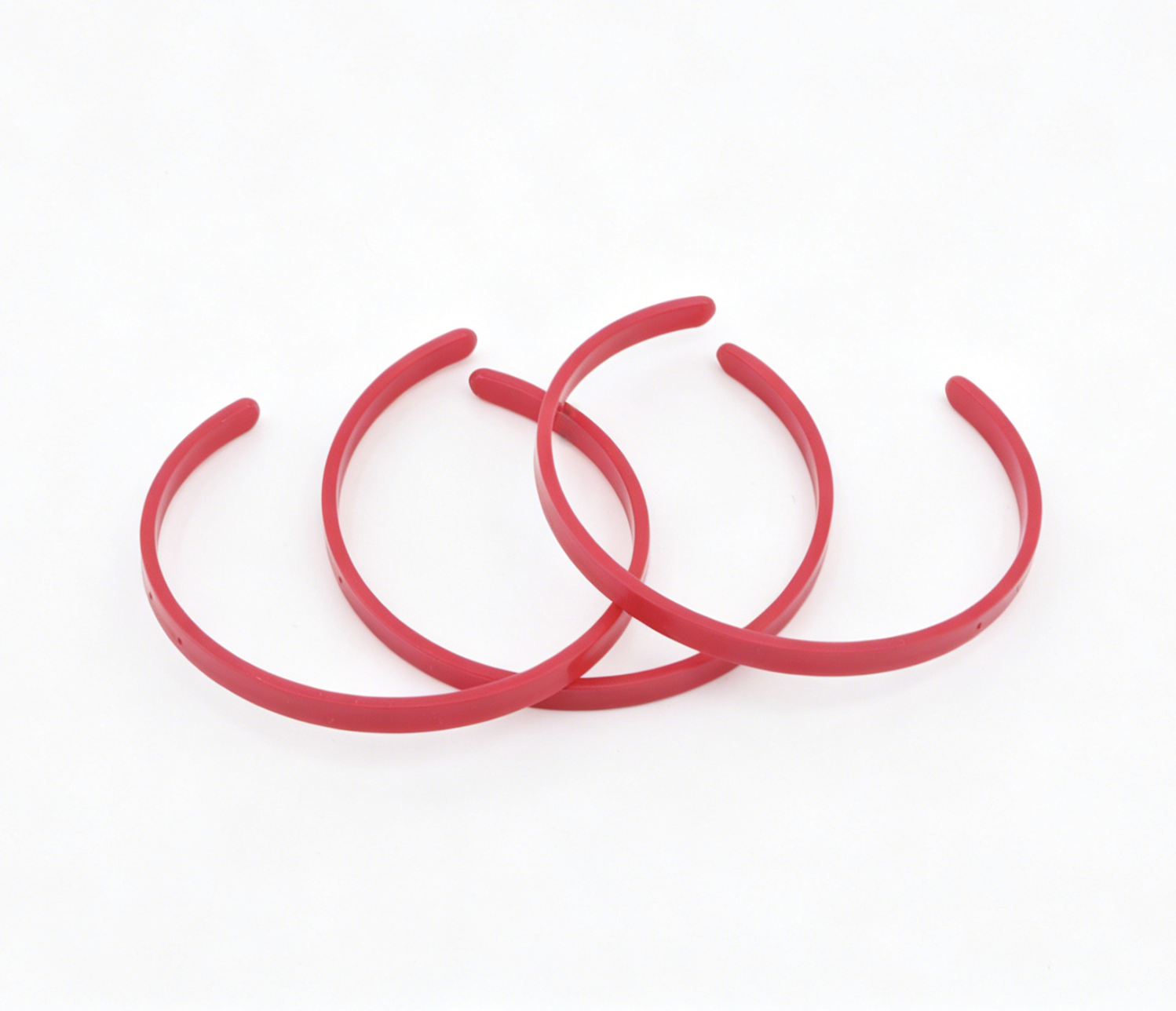 American Girl 3Pcs Red Plastic Headbands For 14.5'' Doll Hair Accessory
