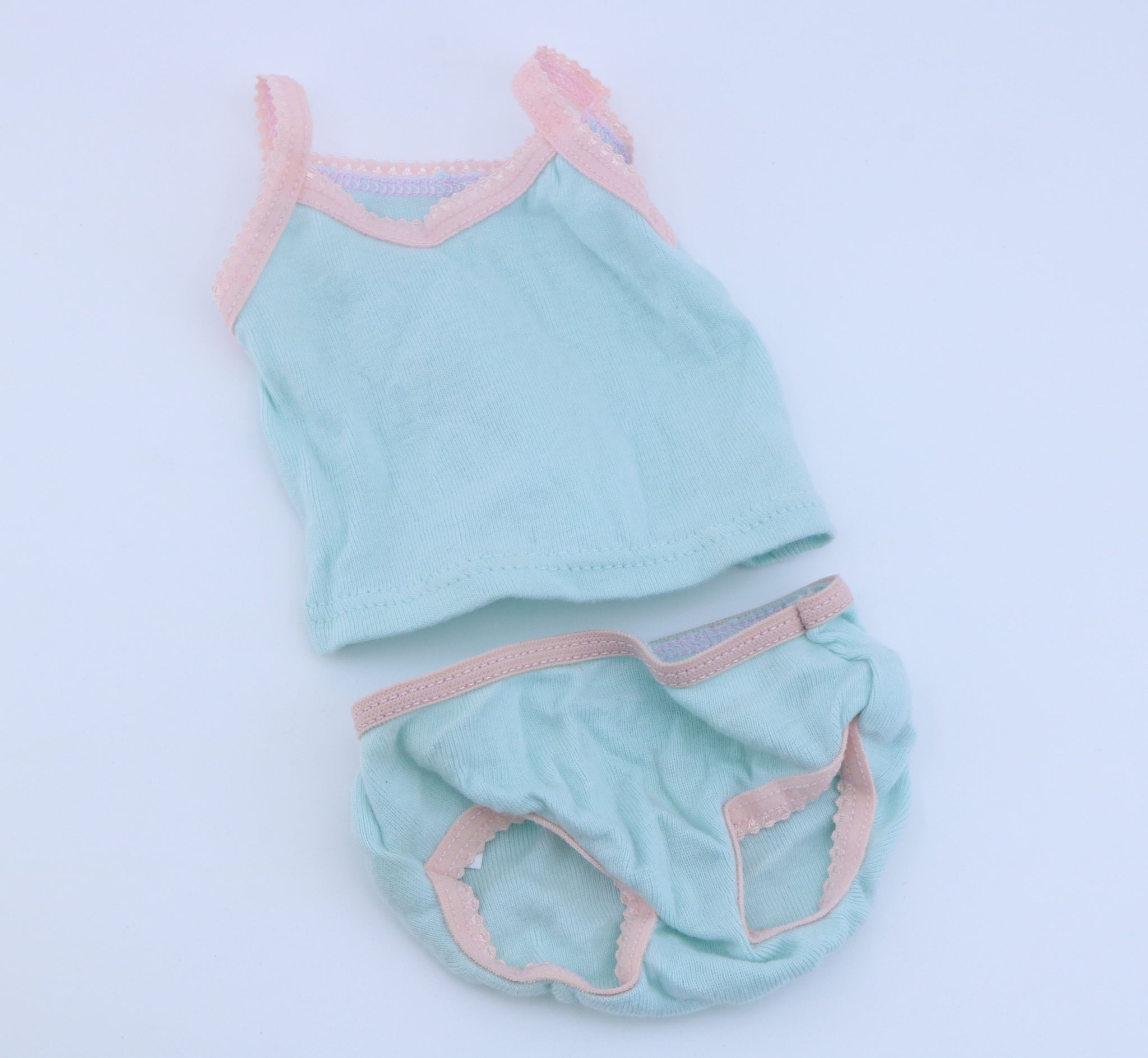 American Girl Light Blue & Pink Trim Cami & Underwear Set for 18" Dolls