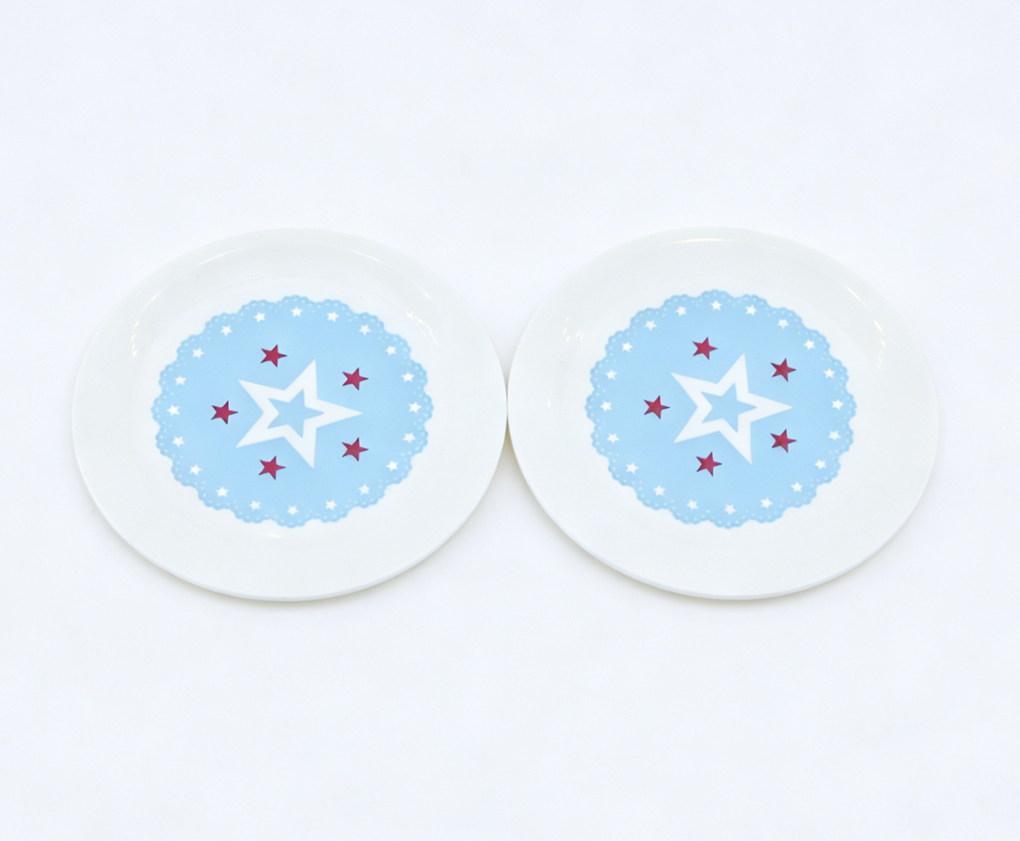 American Girl Blue Star Dessert Plates Set of 2 - For 18" Dolls