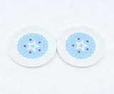 American Girl Blue Star Dessert Plates Set of 2 - For 18" Dolls