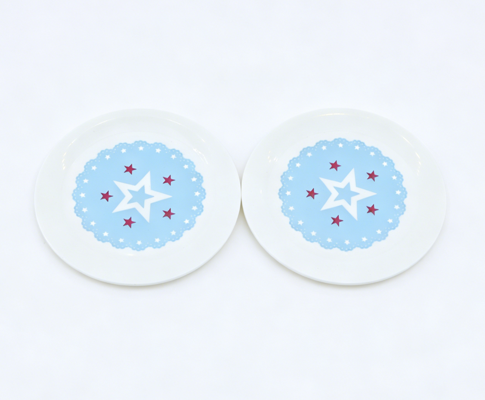 American Girl Blue Star Dessert Plates Set of 2 - For 18" Dolls