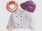 18'' Doll Z Yang Meet Accessories Jacket Hat Scarf Glasses