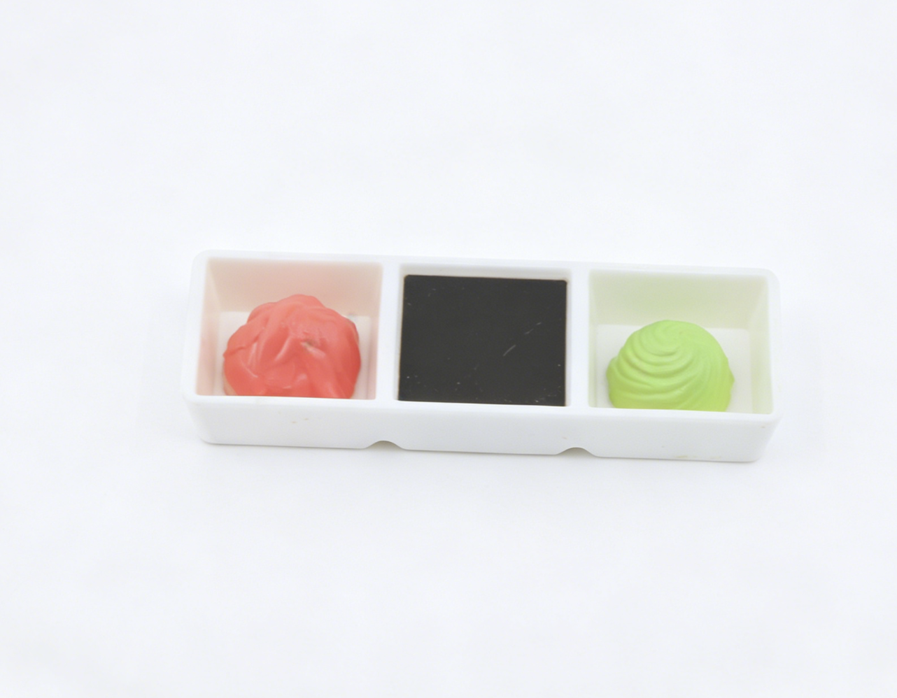 Dipping Sauce Tray for 18" Doll Food Sushi Set Wasabi Ginger Soy