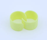 American Girl 2pcs Light Yellow C-Shape Doll Bandages With Embossed Heart – For 15" Bitty Baby Dolls
