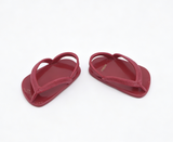American Girl Red Back-Strap Flip Flops Thong Sandals for 18" Doll Sun & Fun Outfit