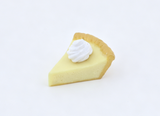Mini Cream Pie Slice With Whipped Cream Pretend Dessert Prop FOR 18'' DOLL | Doll Luau Bakery & Tea Party Accessory