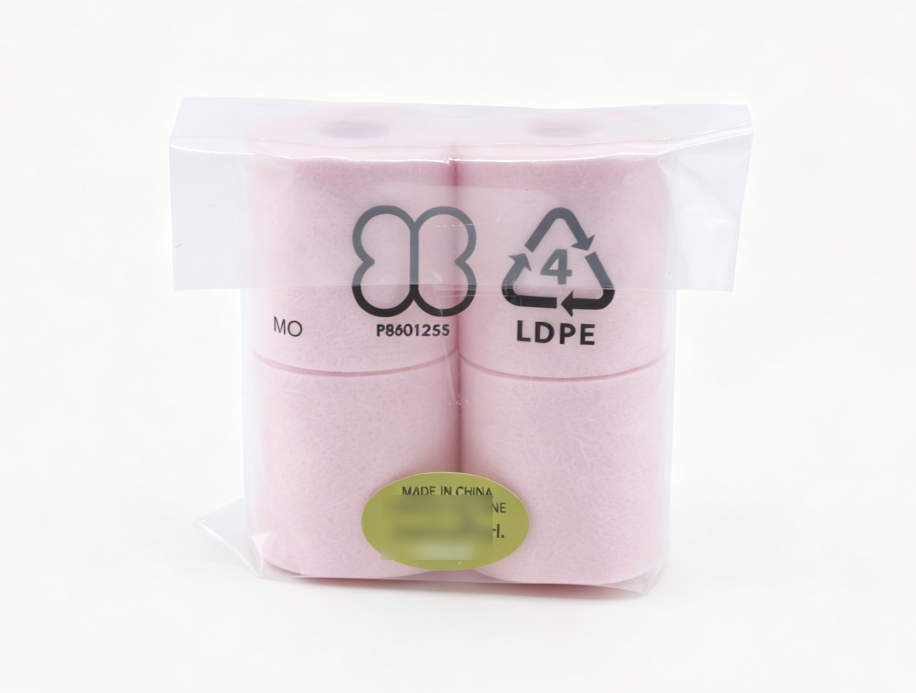 4 Rolls Mini Pink Bath Tissue Toilet Paper Prop for 18'' Doll Retro Groovy Bathroom Pretend Play