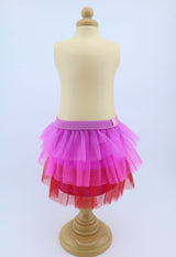 American girl ruffly red-and-pink three-tiered skirt for 18'' doll AG Star Stylist Closet
