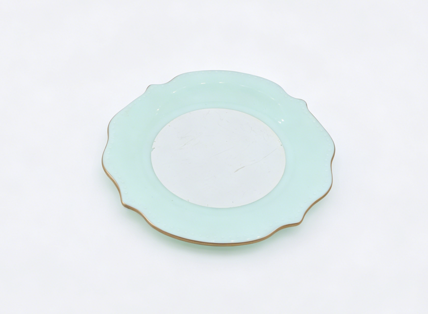 American Girl Scalloped Dinner dessert Plate For 18'' Doll Dining Kitchen Accessory