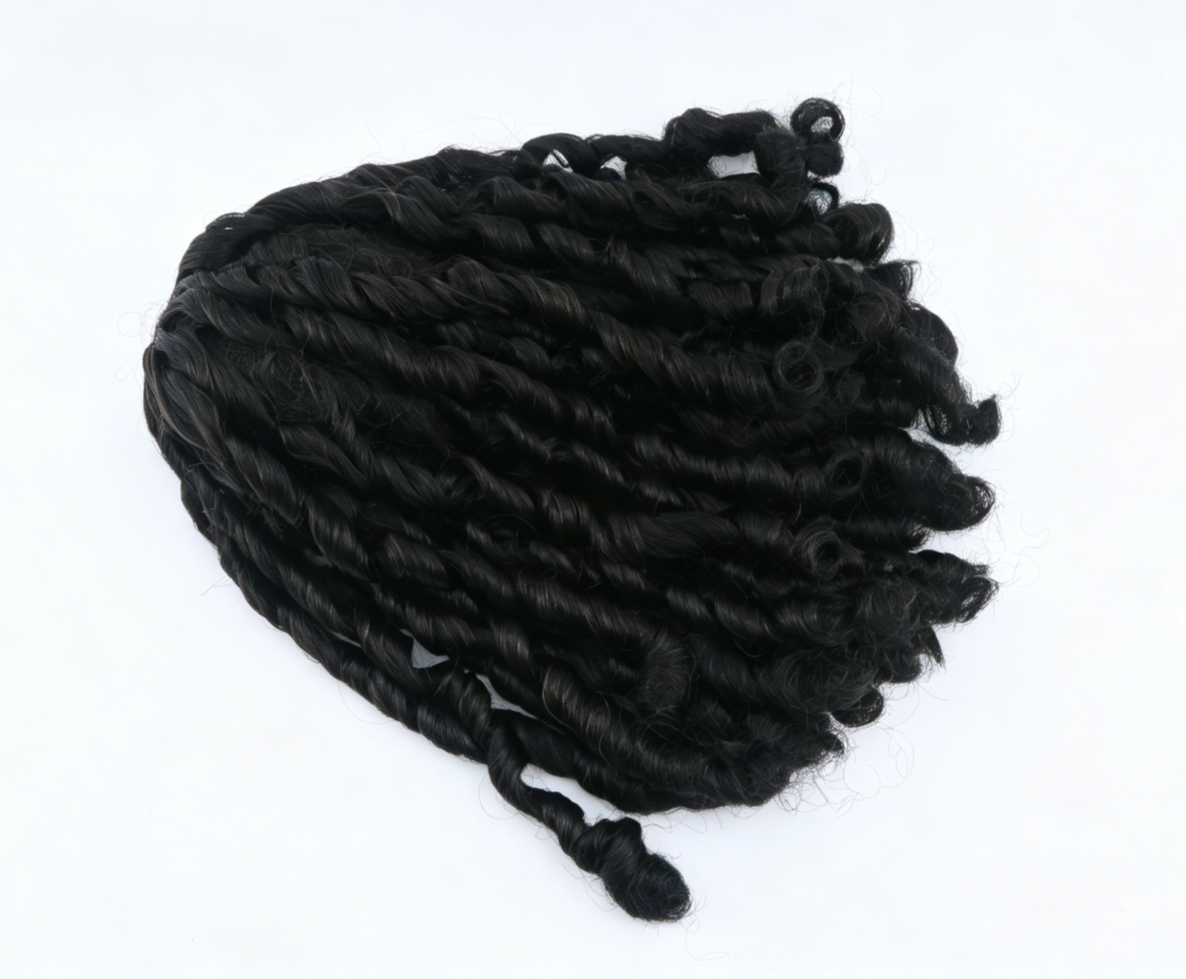 Black Spring Twist Wig For 18'' Fashion Girl Doll | Synthetic Doll Replacement Hair Accessory