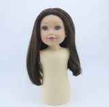 Authentic American Girl Brown Straight Wig Replacement Part for 18" Doll