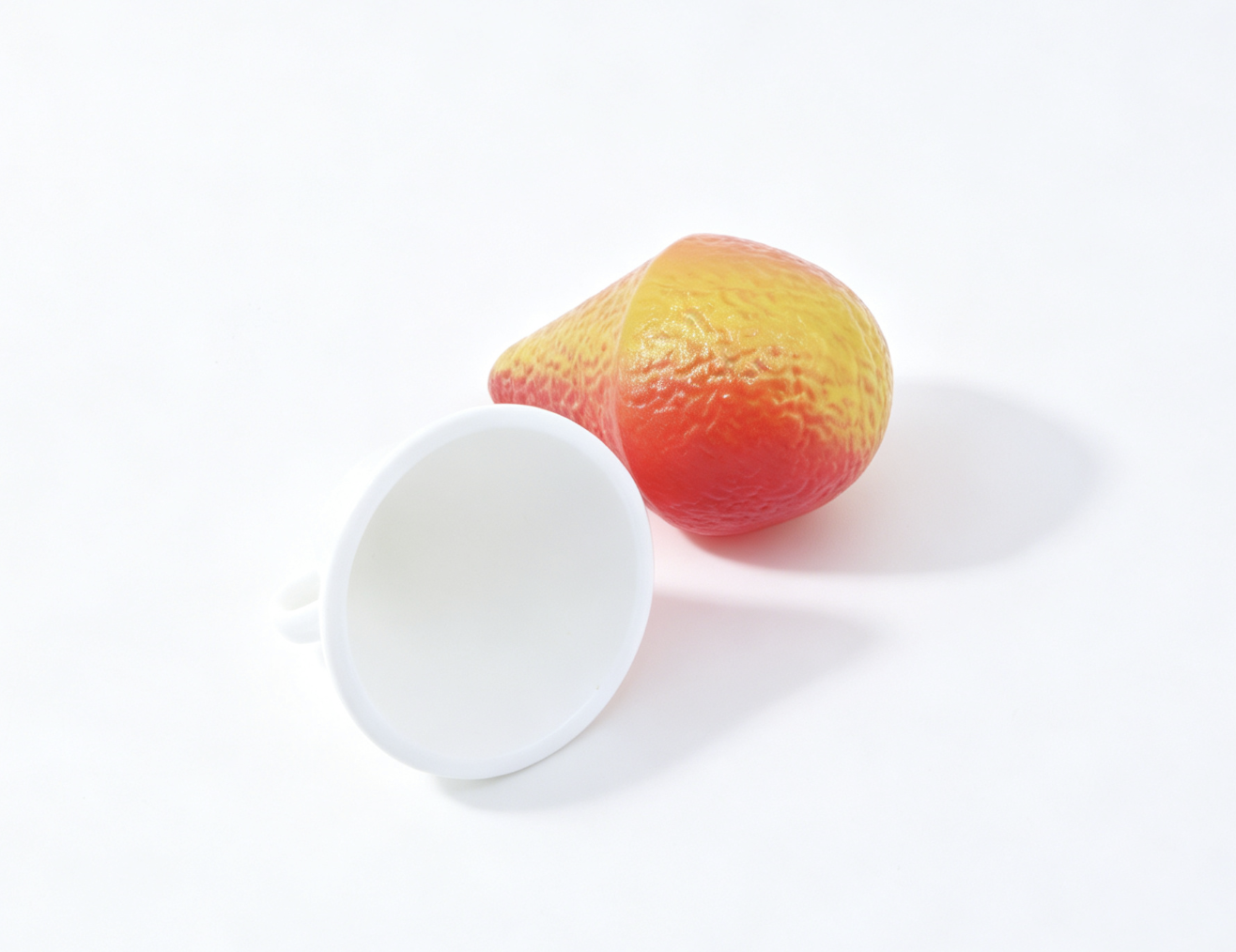 Rainbow shave ice in a white cone for 18'' doll Beach Accessories