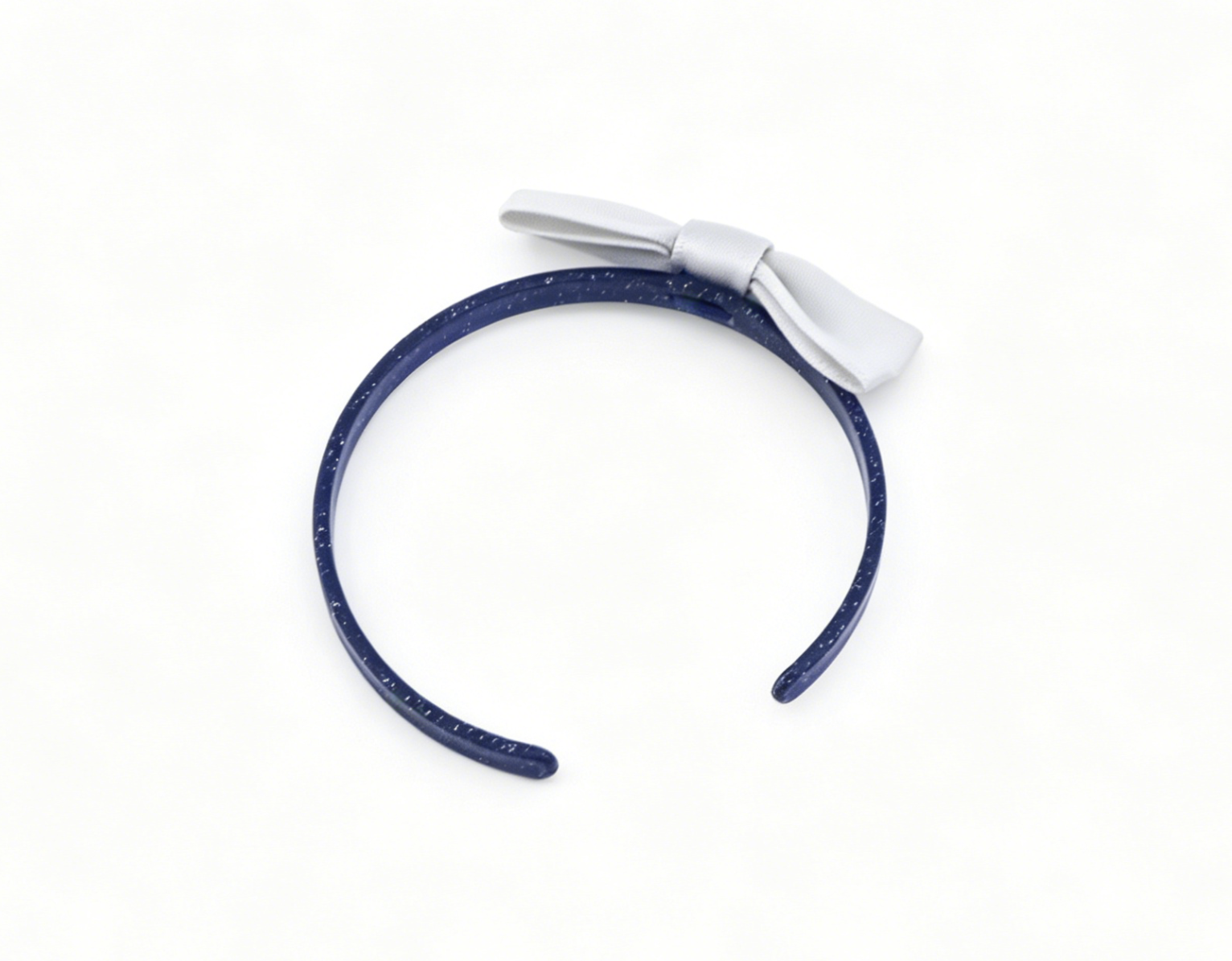 American Girl Navy Blue Glitter Silver Bow Headband FOR 14.5'' DOLL