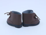 Authentic American Girl Brown Lace-Up Ankle Boots for 18'' Doll shoes