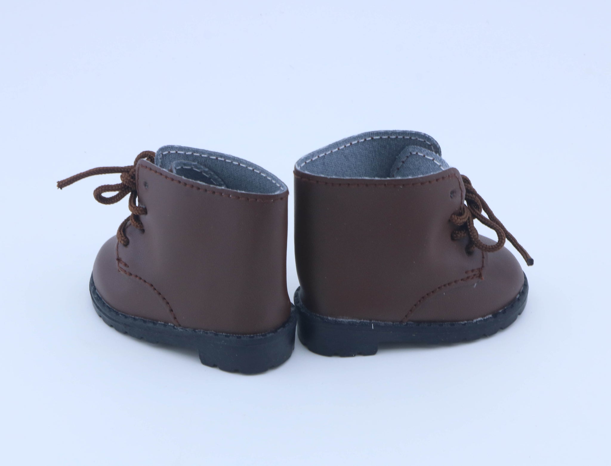 Authentic American Girl Brown Lace-Up Ankle Boots for 18'' Doll shoes