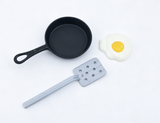American Girl Frying Pan Fried Egg & Spatula Kitchen Playset For 18'' Doll