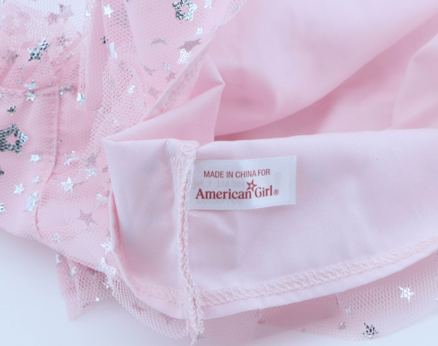 American Girl Pink Star Tulle Nightgown & Sock Set - For 18" Doll dress