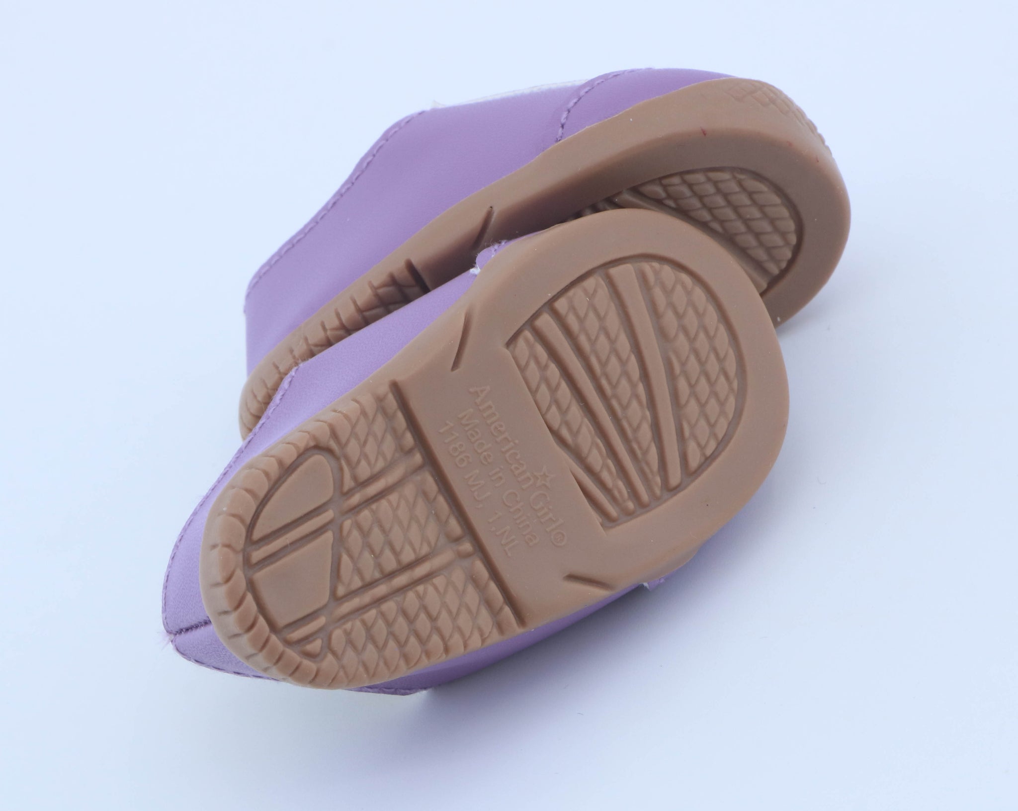 Authentic American Girl Purple Lace-Up Sneakers for 18'' Doll Shoes