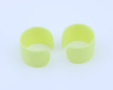 American Girl 2pcs Light Yellow C-Shape Doll Bandages With Embossed Heart – For 15" Bitty Baby Dolls