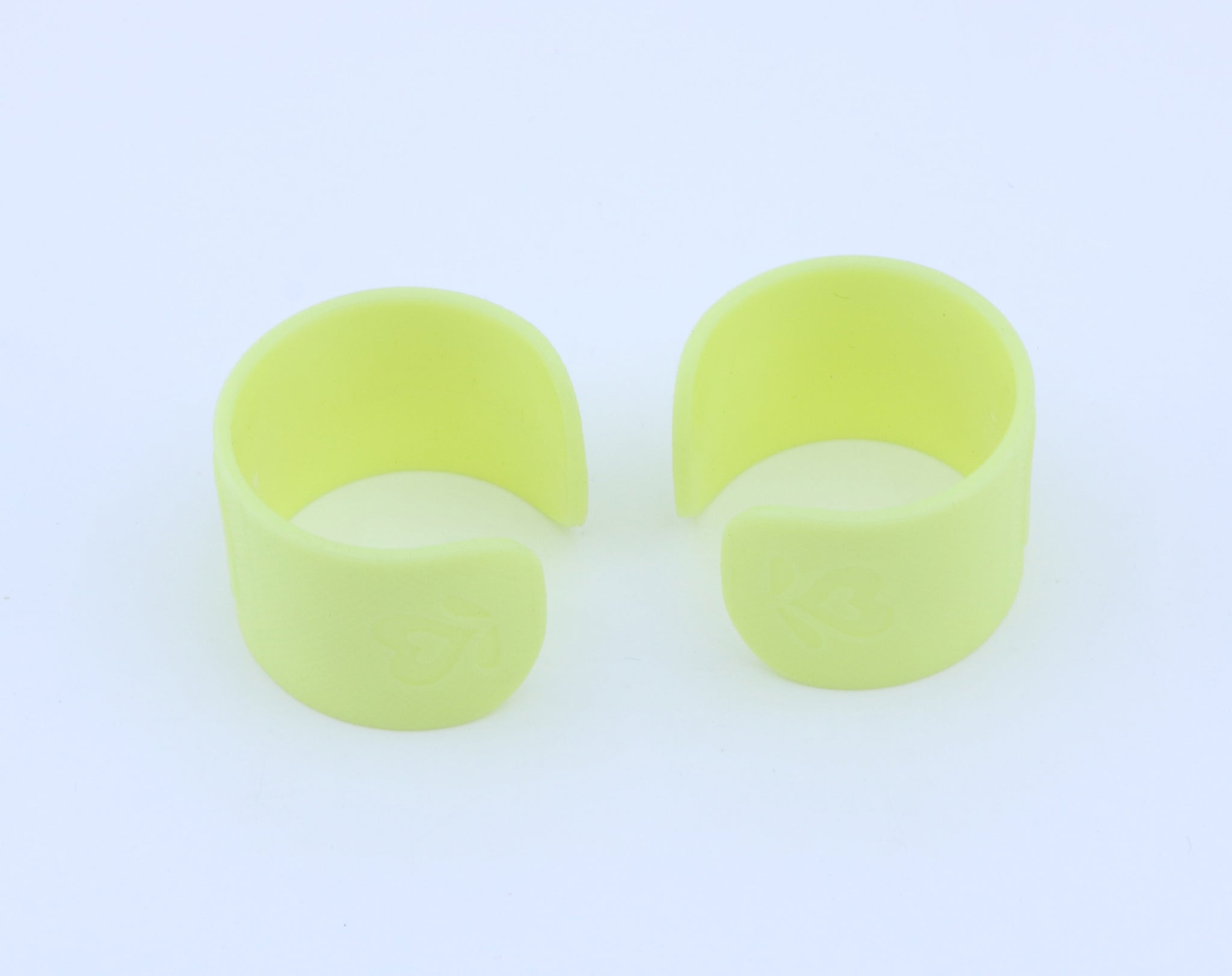 American Girl 2pcs Light Yellow C-Shape Doll Bandages With Embossed Heart – For 15" Bitty Baby Dolls