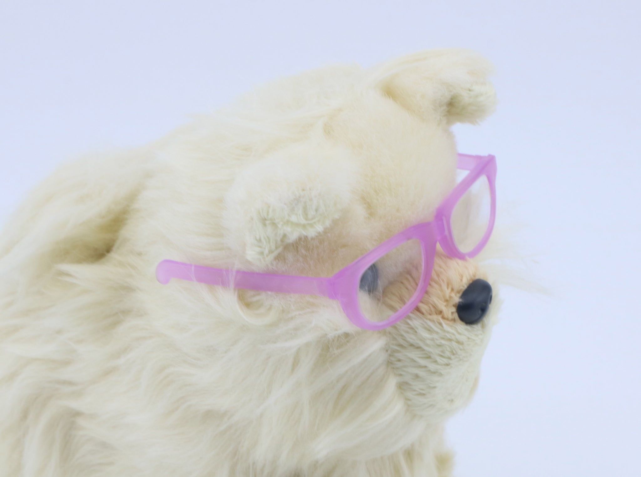 American Girl Matte Pink Rectangular Pet Dog Glasses Accessory For 18'' Doll Pet Puppy