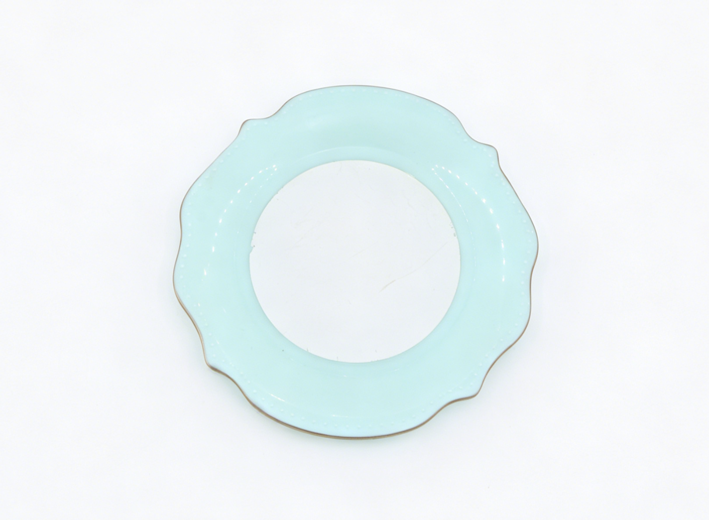 American Girl Scalloped Dinner dessert Plate For 18'' Doll Dining Kitchen Accessory