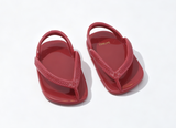 Red Plastic Flip Flop Sandals Mini Summer Beach Footwear Accessory for 18'' Doll Dress Up Play
