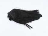 Dark Tea Brown Straight Long Wig With Bangs For 14'' Fashion Girl Doll | Synthetic Doll Replacement Hair Accessory