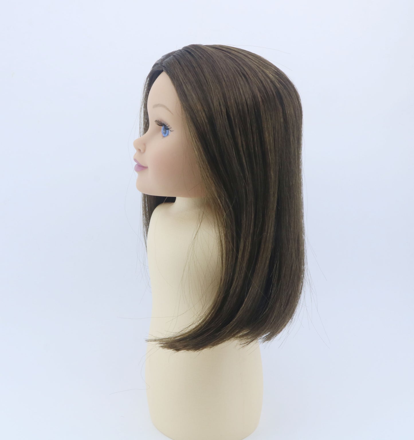 Authentic American Girl Brown Straight Wig Replacement Part for 18" Doll