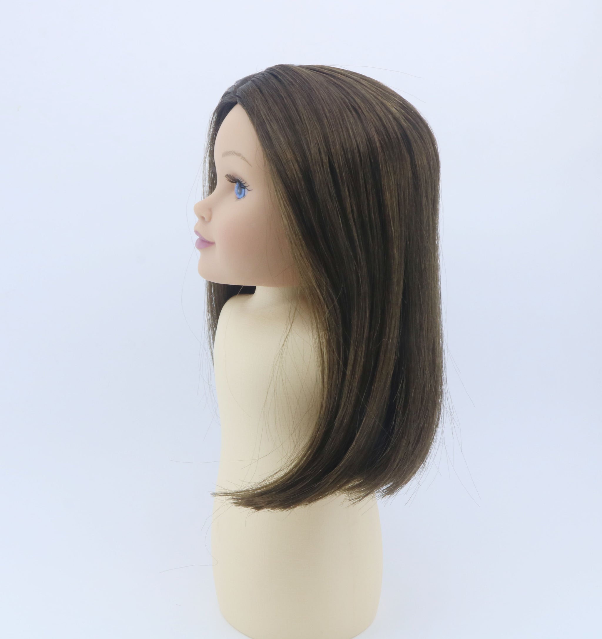 Authentic American Girl Brown Straight Wig Replacement Part for 18" Doll