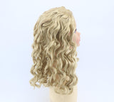 Long Curly Blonde Replacement Wig for Standard 18'' Girl Doll | Soft Synthetic Doll Hairpiece