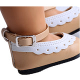 Scalloped Edge Mary Jane Flats | Fits 18" Doll Footwear (2 Colors)
