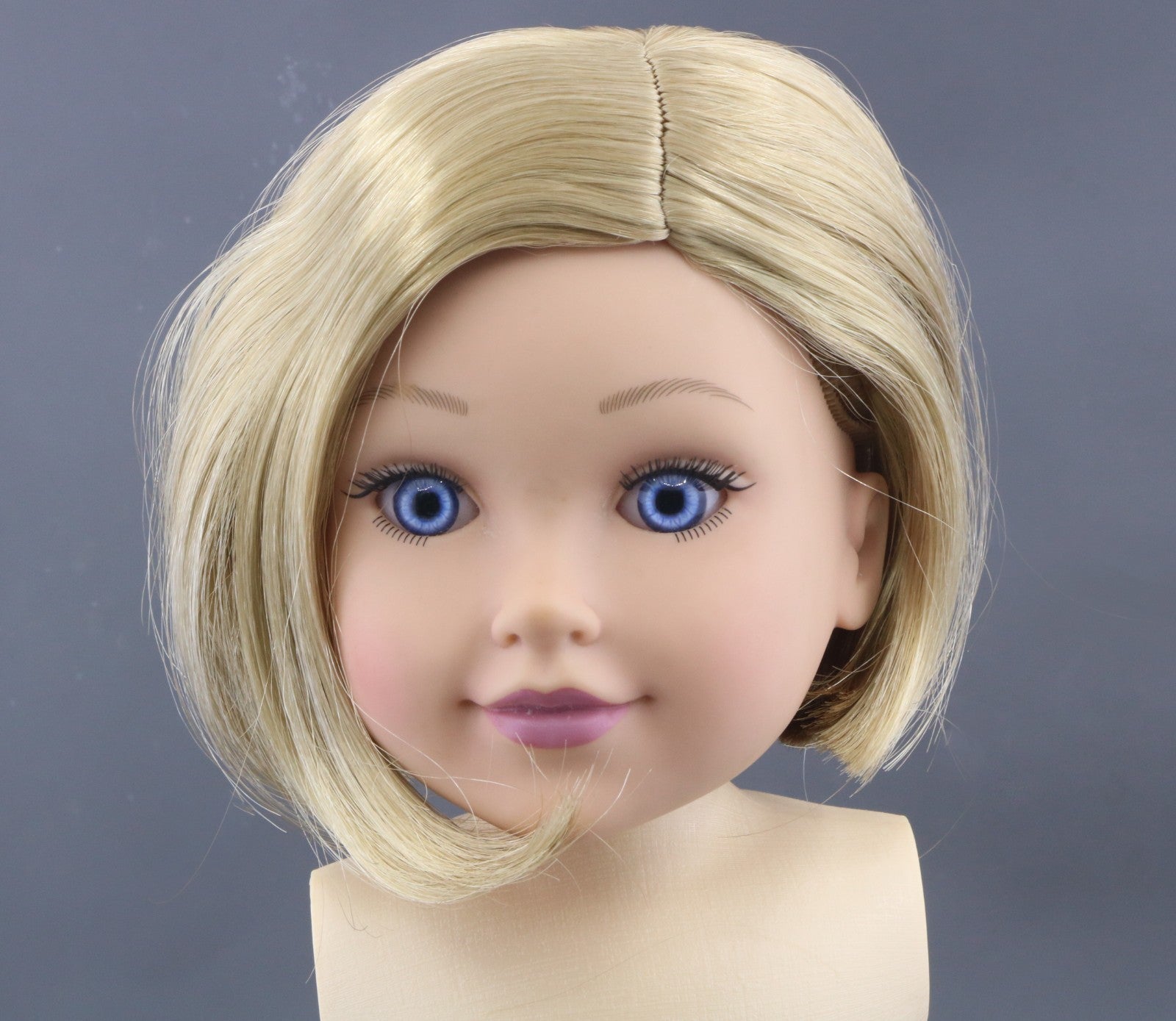 Blonde Bob Wig for 18" Doll - Fits American Girl Dolls Kit Kittredge Hair