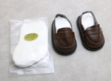 American Girl Brown Loafer Shoes & White Socks Set | 18" Doll Outfit